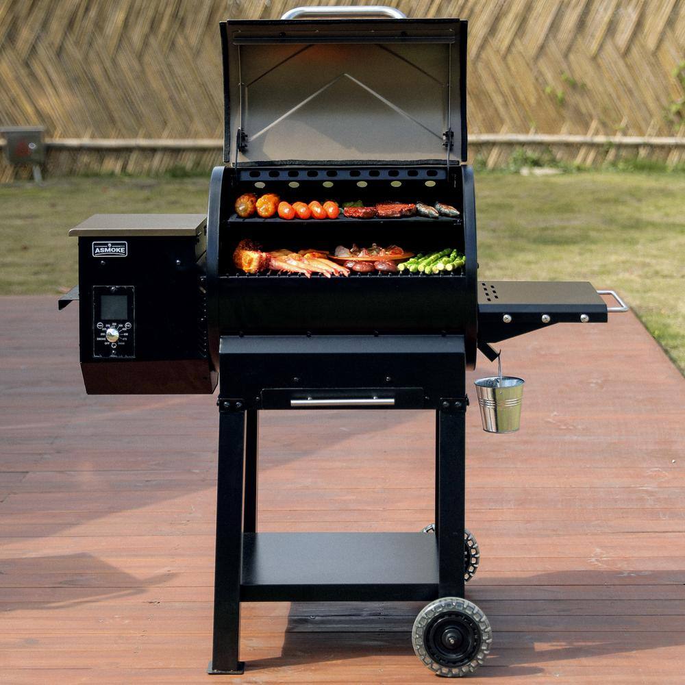 ASMOKE AS550 515 sq. in. Wood Pellet Grill and Smoker in Bronze