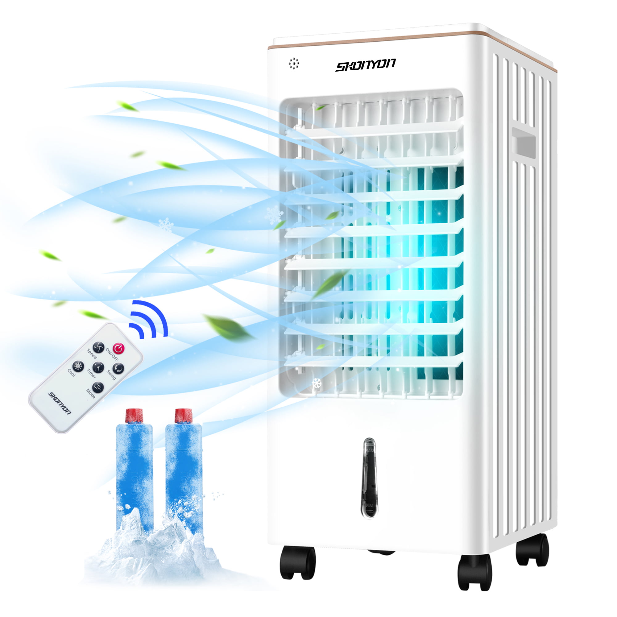 SUGIFT Evaporative Air Cooler Fan Anion Humidify with Remote Control