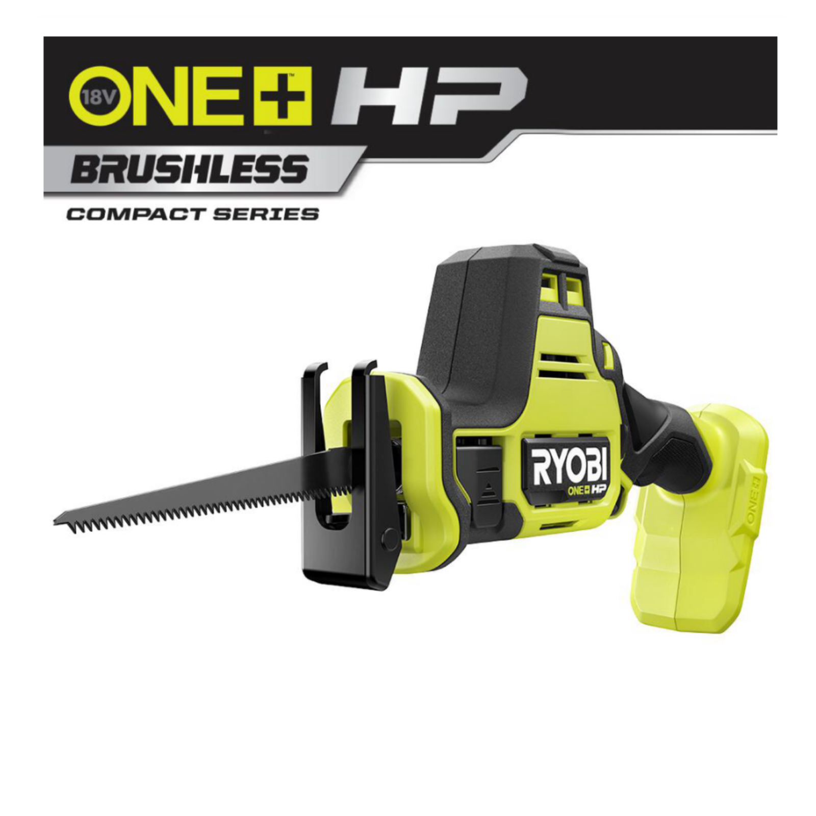 RYOBI Reciprocating Saw PSBRS01B ONE+ HP 18V Brushless Cordless Compact One-Handed Reciprocating Saw (Tool Only)