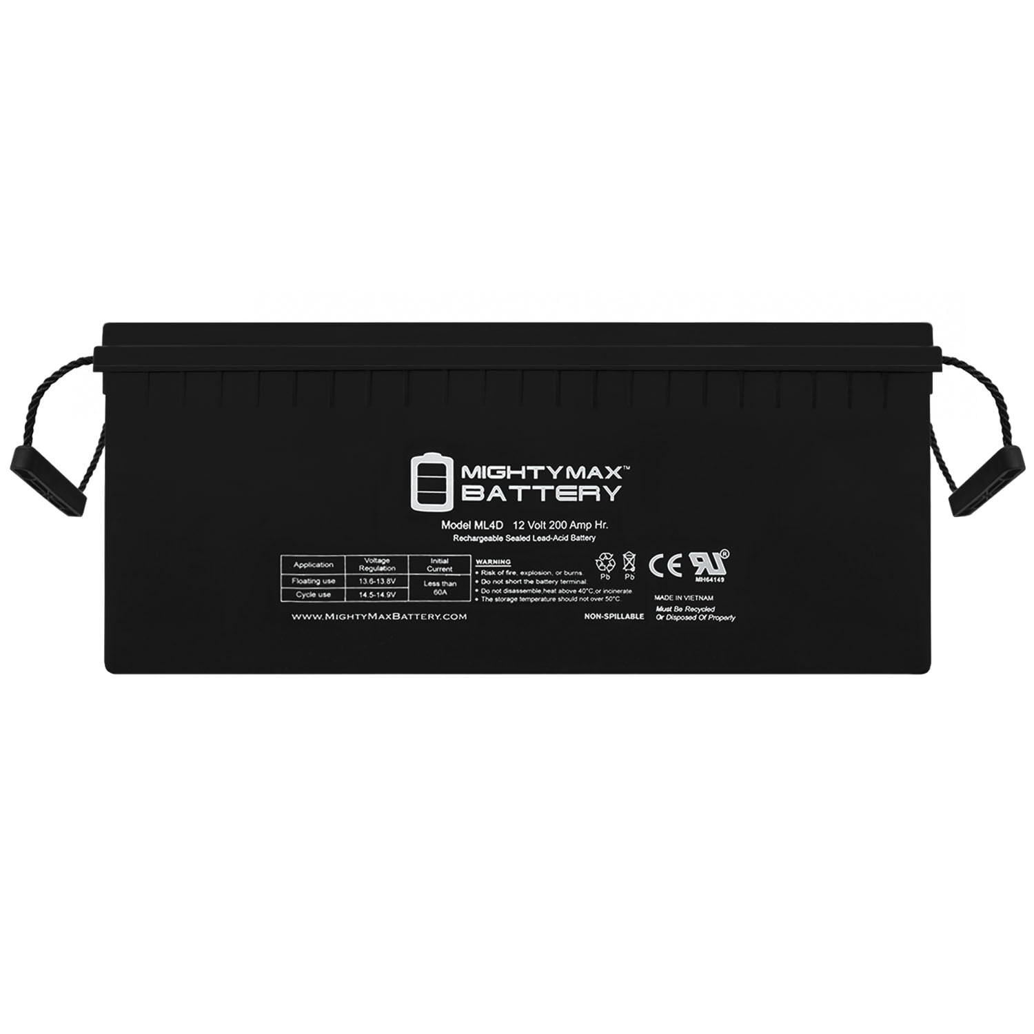 12V 200Ah 4D SLA AGM Battery Replacement for Solar Systems