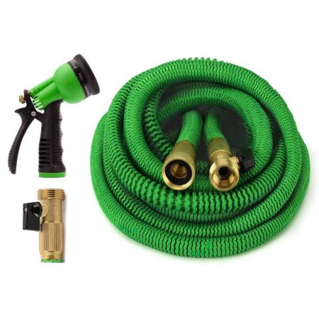 GrowGreen 25′ Expandable Garden Water Hose Set with Nozzle