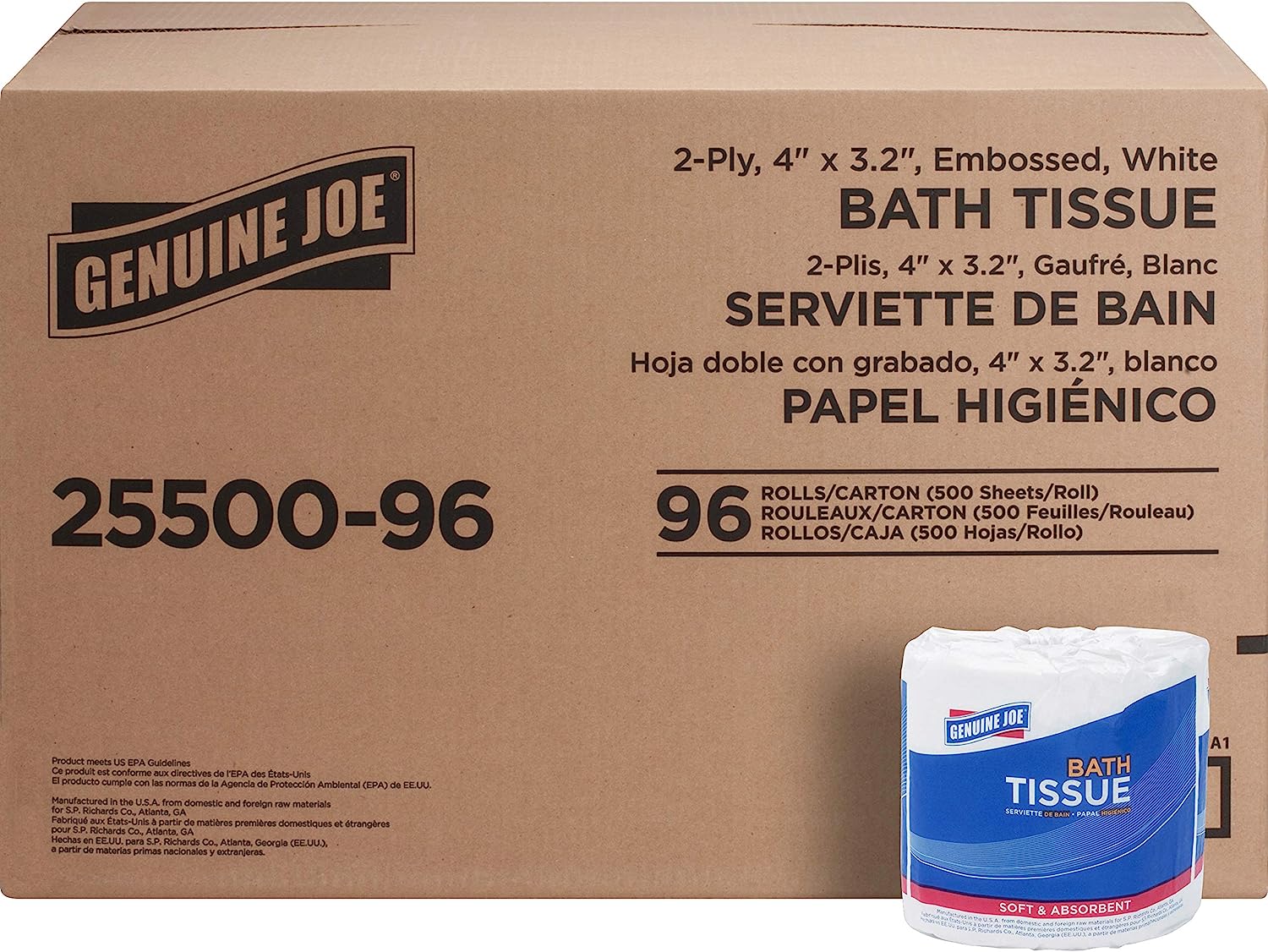 Genuine Joe - GJO2550096 2-ply Standard Bath Tissue Rolls