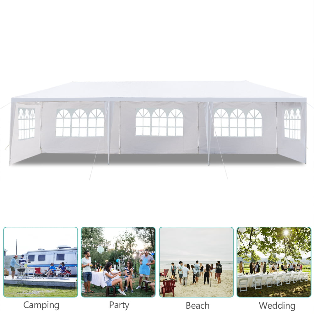 Ktaxon 10-x30′ Party Wedding Outdoor Patio Tent Canopy  Event with 5 Wall White