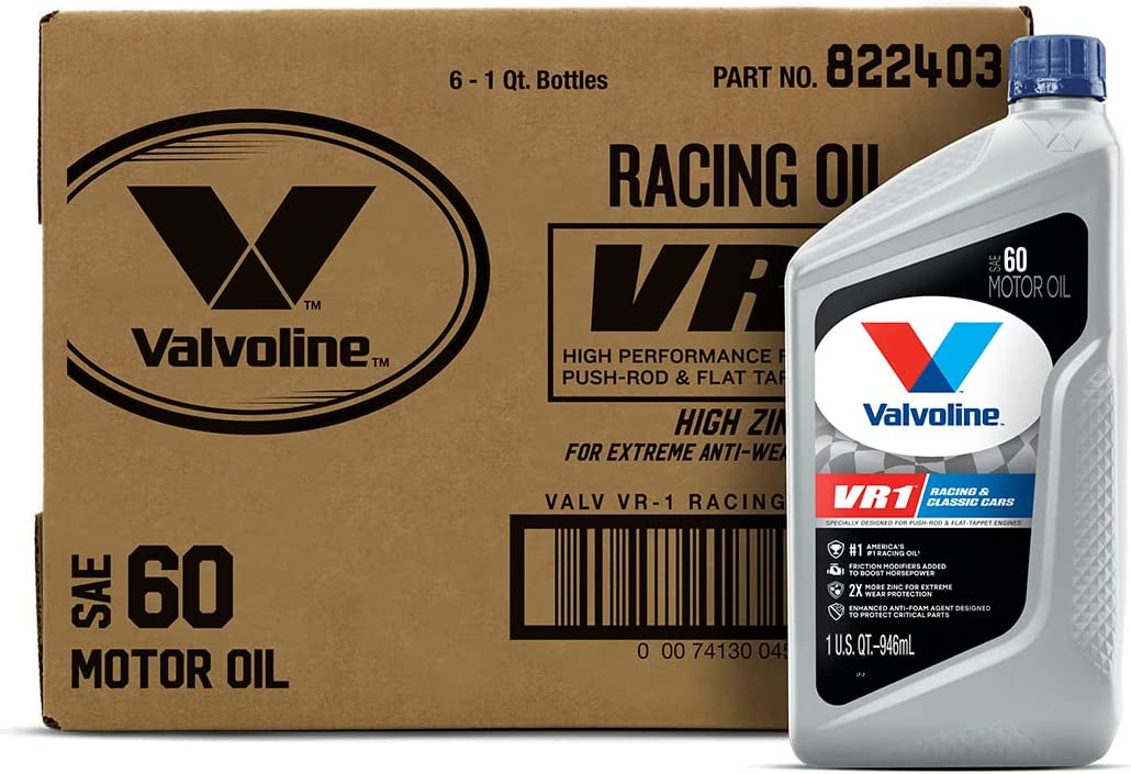 Valvoline 822403 Vr1 Racing 60 6/1 Qt Cs