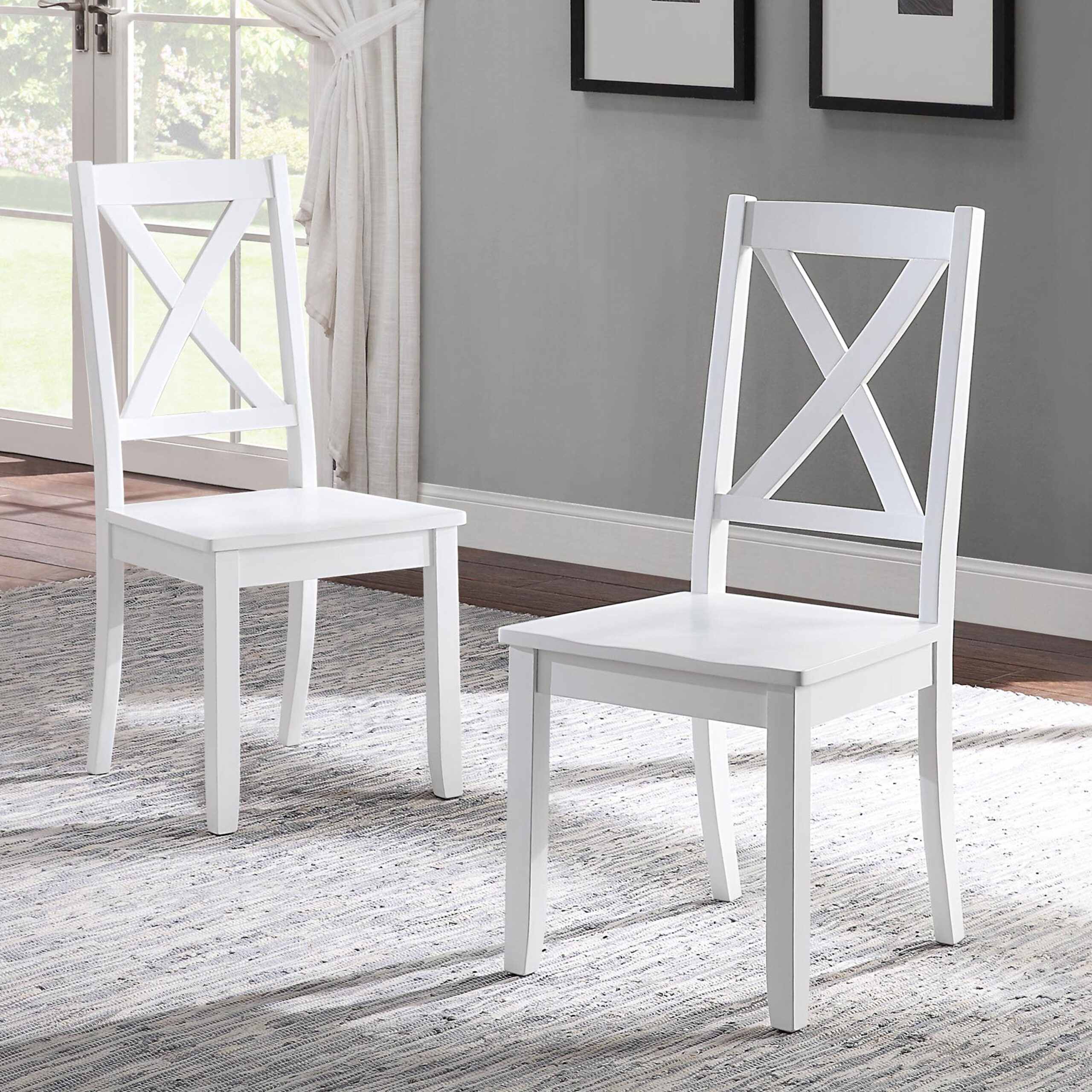 Better Homes & Gardens Maddox Crossing Dining Chairs. Set of 2. White