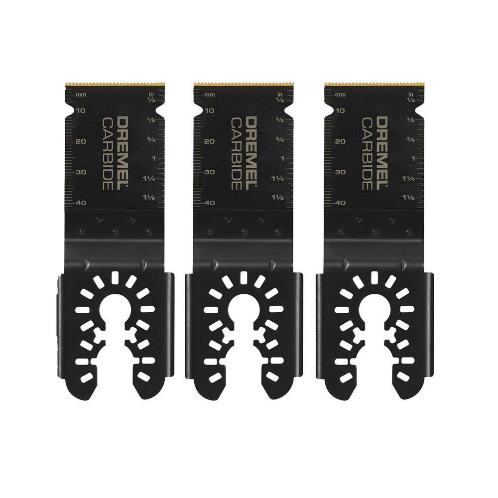 Dremel MM20V+MM485BU Multi-Max MM20V 20V Cordless Oscillating Multi-Tool Kit with Universal 1-1/8 in. Carbide Flush Cutting Blades (3-Piece)