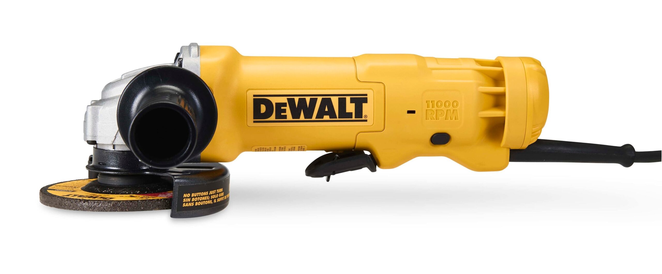 DEWALT 4.5-in 11 Amps-Amp Paddle Switch Corded Angle Grinder