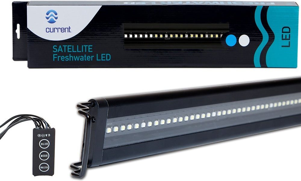 Current USA Satellite Freshwater Aquarium LED Light. 48 to 60-Inch