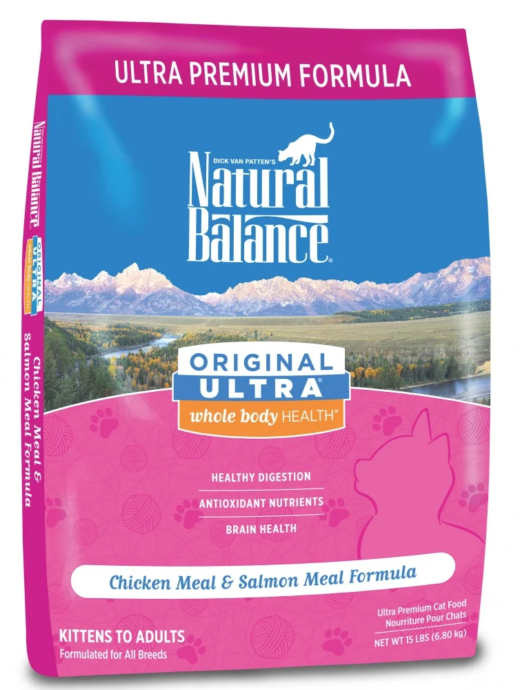 Natural Balance Original Ultra Chicken Meal & Salmon Meal Cat Food 15 Pound (Pack of 1)