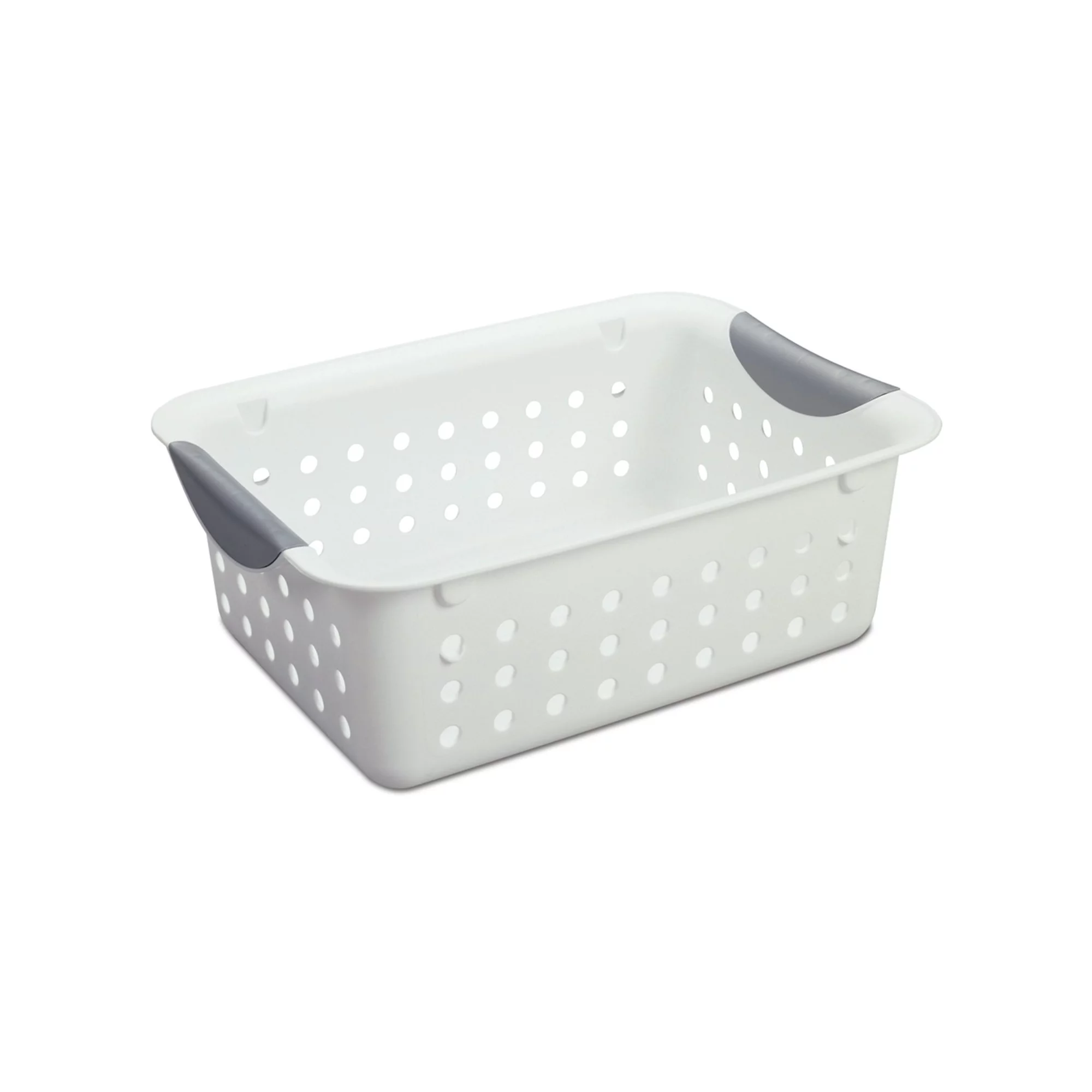 Sterilite 16228012 Small Plastic Storage Bin Organizer Baskets. White. 12-pack