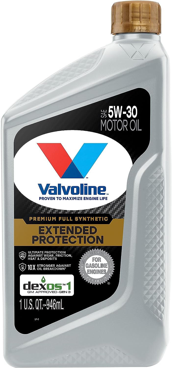 Valvoline Extended Protection SAE Full Synthetic Motor Oil SAE 5W-30 1 QT. Case of 6
