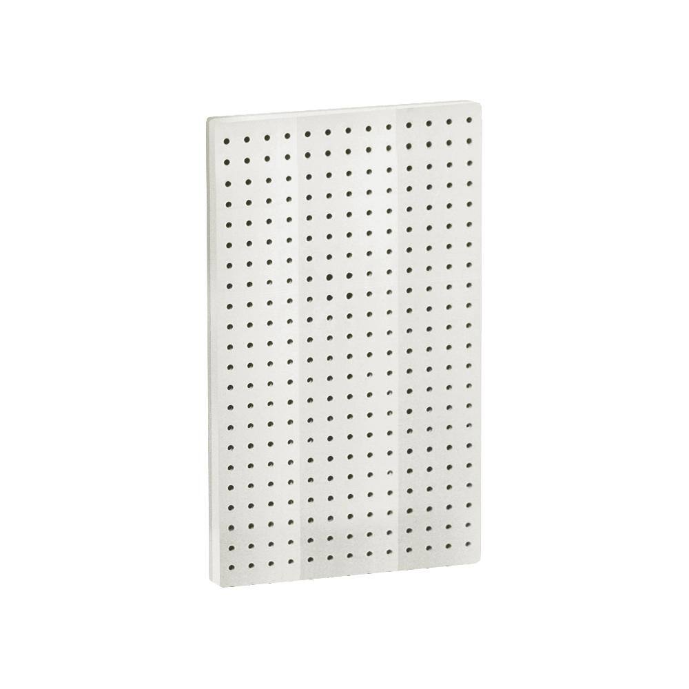 Azar Displays 771322-WHT 22 in H x 13.5 in W Pegboard White Styrene One Sided Panel (2-Pieces per Box)