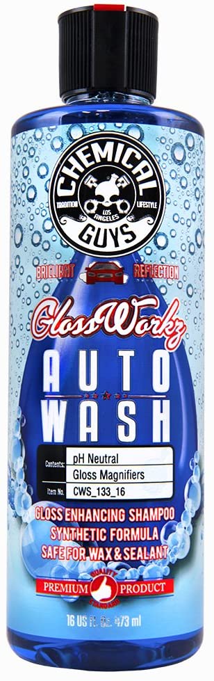 Chemical Guys CWS_ Glossworkz Gloss Booster Foaming Car Wash Soap. Watermelon Scent