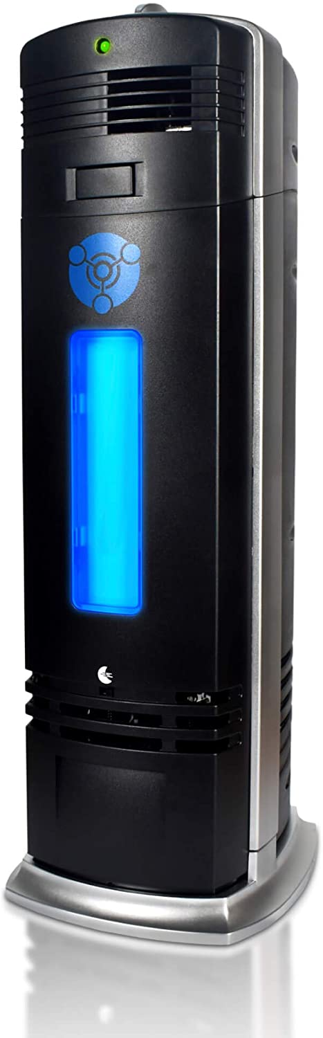 OION Technologies B-1000 Permanent Filter Ionic Air Purifier Pro Ionizer with UV-C Sanitizer. New (Black)