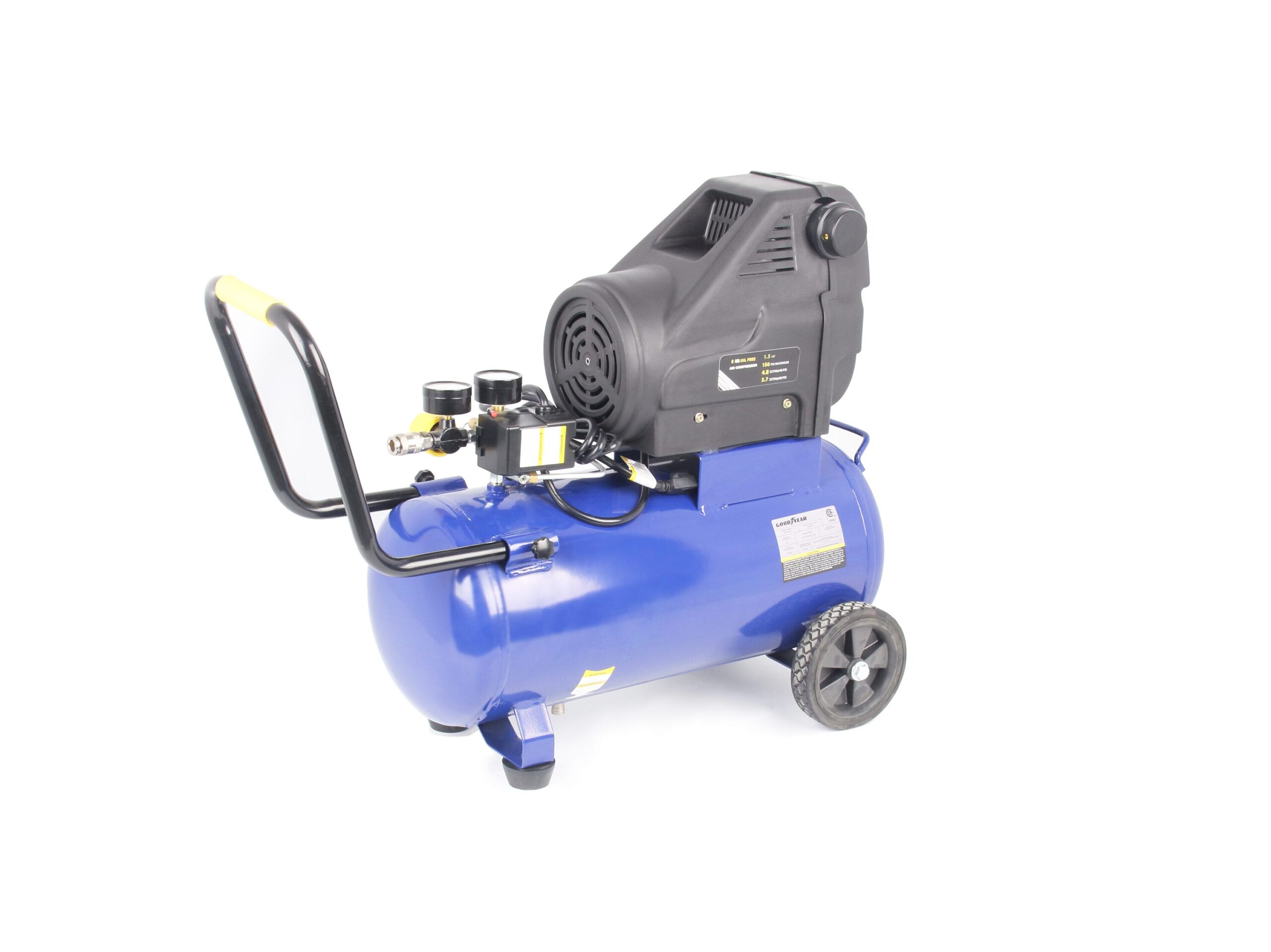 Goodyear 8-Gallons Single Stage Portable Corded Electric Hot Dog Air Compressor