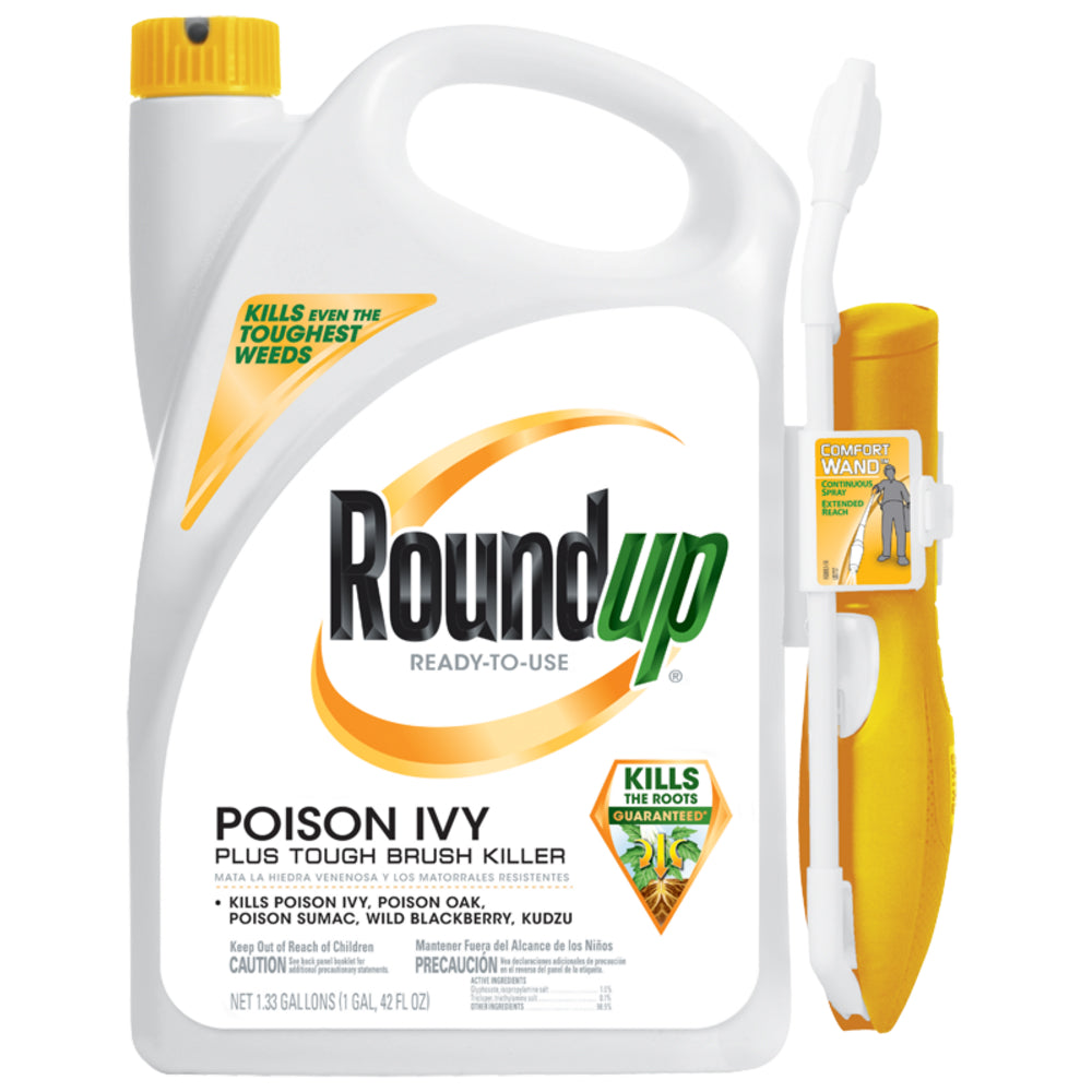 New Roundup 5203910 Ready-to-Use Poison Ivy Plus Tough Brush Killer. 1.33 Gallon.Each