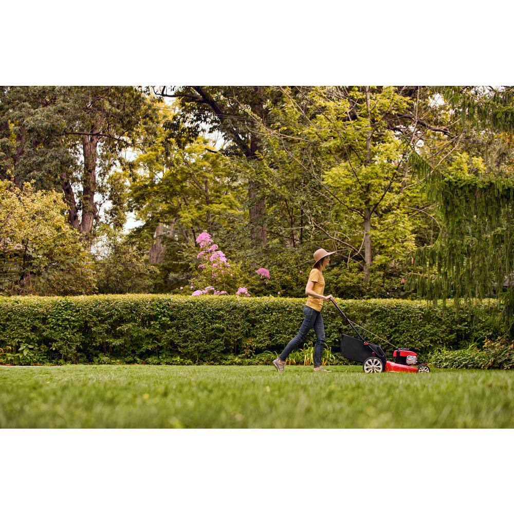 Troy-Bilt TB110 21in. 140cc Briggs & Stratton Gas Push Lawn Mower with Rear bag and Mulching Kit Included