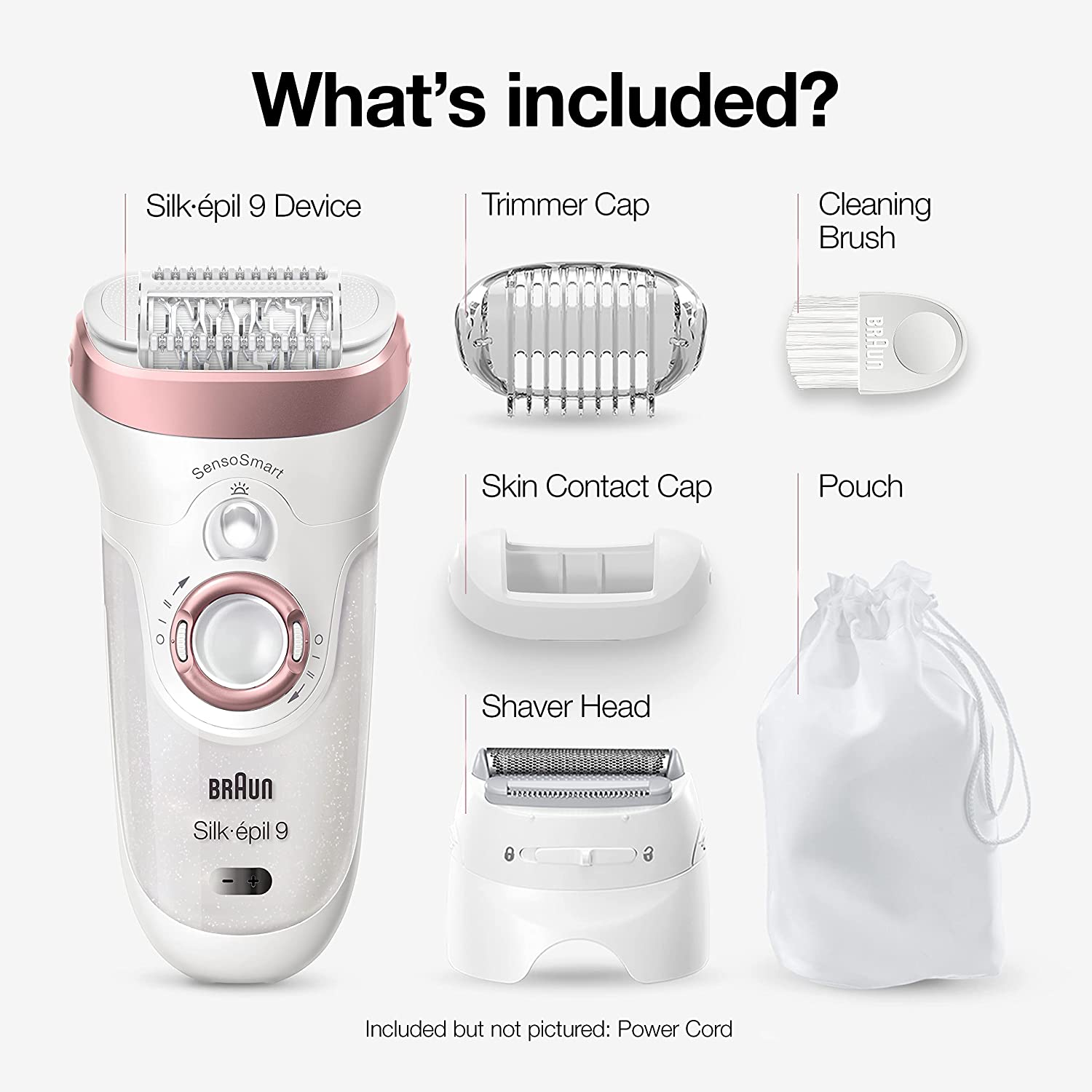 Braun Epilator Silk-épil 9 9-720. Hair Removal for Women. Wet & Dry. Womens Shaver & Trimmer. Cordless. Rechargeable