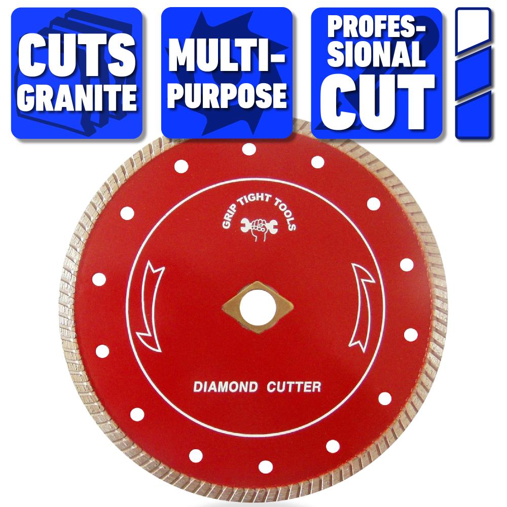 Grip Tight Tools Professional 7-in Wet/Dry Turbo Rim Diamond Saw Blade