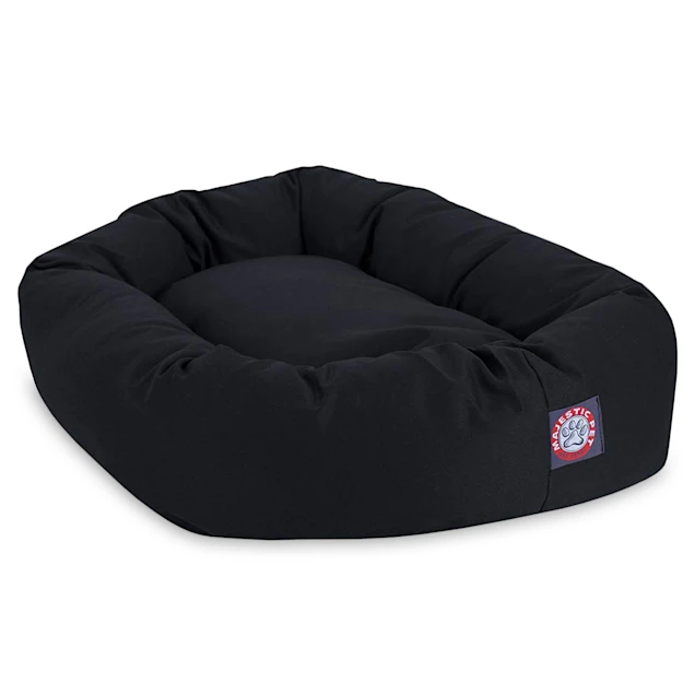 Majestic Pet Black Bagel Dog Bed. 40″ L x 29″ W