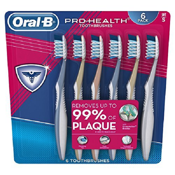 Oral-B Pro Health All In One Soft Toothbrushes. 6 Count