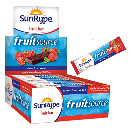 SunRype Fruit Bar. Apple + Strawberry Fruitsource (Case of 25 Bars)