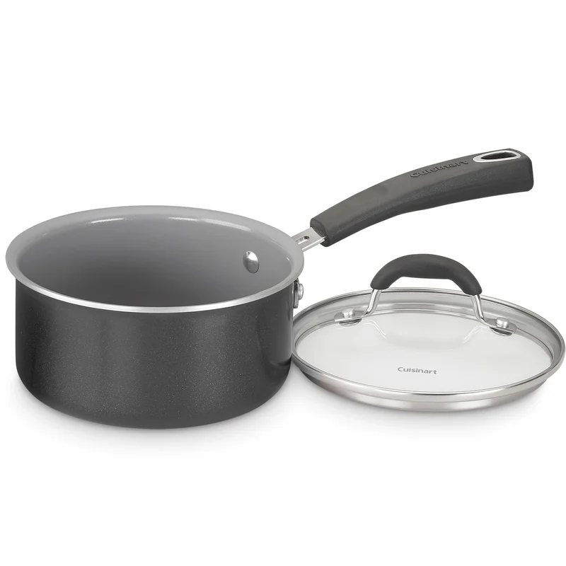 Cuisinart 54C-11BK Advantage XT 11-Piece Aluminum Ceramic Nonstick Cookware Set in Black