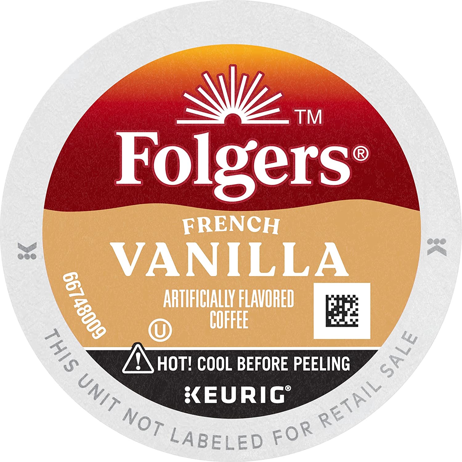 Folgers Vanilla Biscotti Flavored Coffee. 72 Keurig K-Cup Pods. 12 Count (Pack of 6)