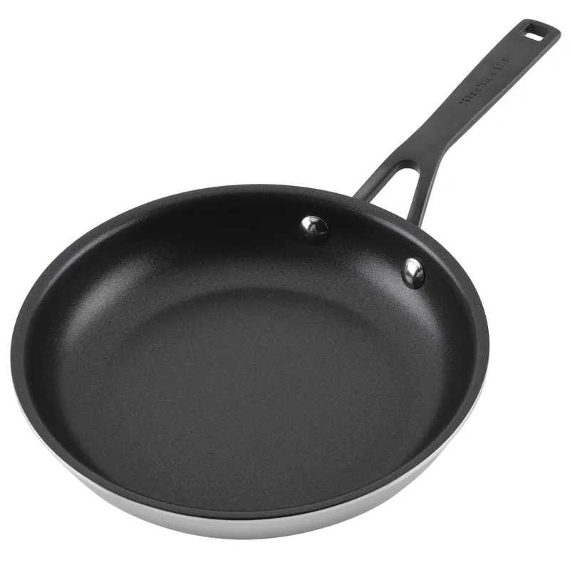 KitchenAid 30004 5-Ply Clad Polished Stainless Steel Nonstick Fry Pan/Skillet. 8.25 Inch