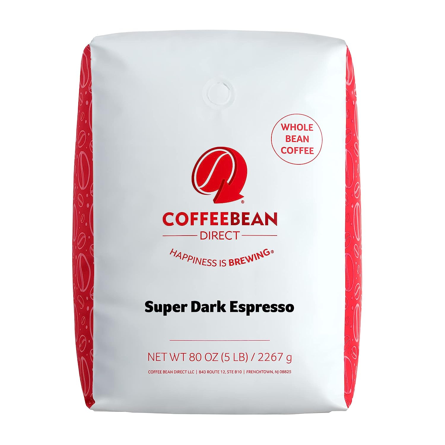 Coffee Bean Direct Super Dark Espresso. Whole Bean Coffee. 5-Pound Bag