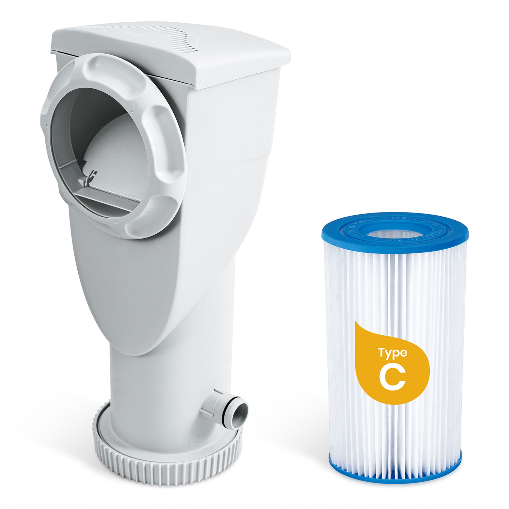 Funsicle 1500 Gallon SkimmerPlus Filter Pump for Above Ground Pool. White. Adults