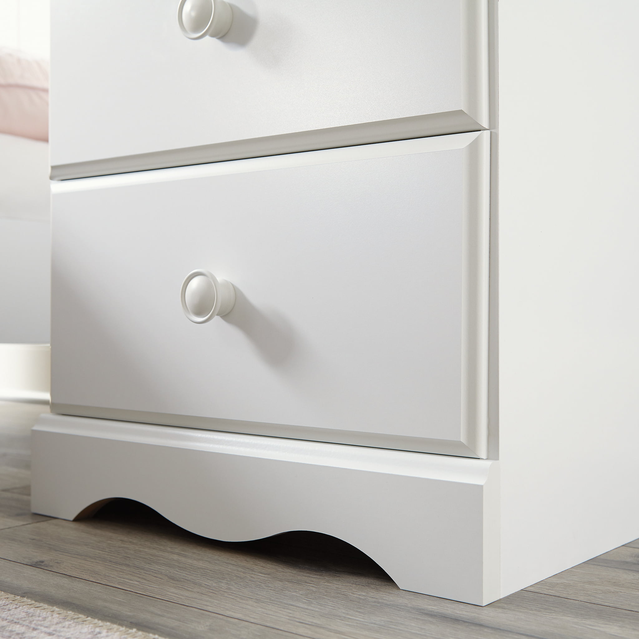 Sauder Storybook 2-Drawer Nightstand. Soft White Finish