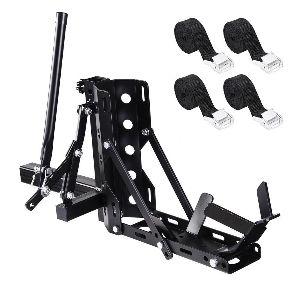 Yescom 800lb Motorcycle Trailer Hitch 2″ Tow Receiver Scooter Carrier Steel Hauler Hitch Mount Rack