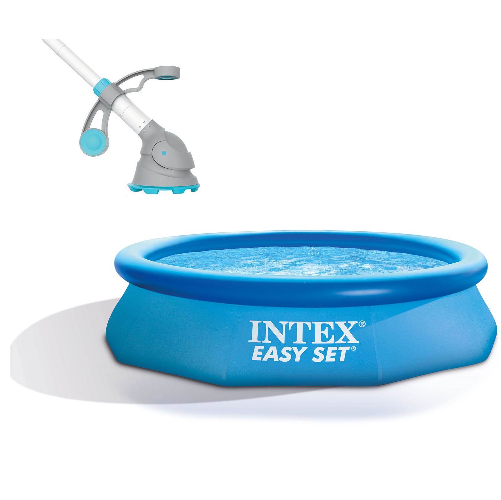 Intex 10′ x 30″ Easy Set Above Ground Pool + Kokido Krill Automatic Vacuum