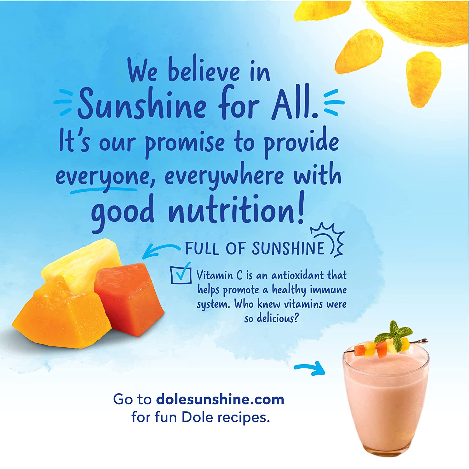 Dole Tropical Fruit in 100% Fruit Juice. Pineapple & Papaya. 23.5 Oz Resealable Jars. 8 Count