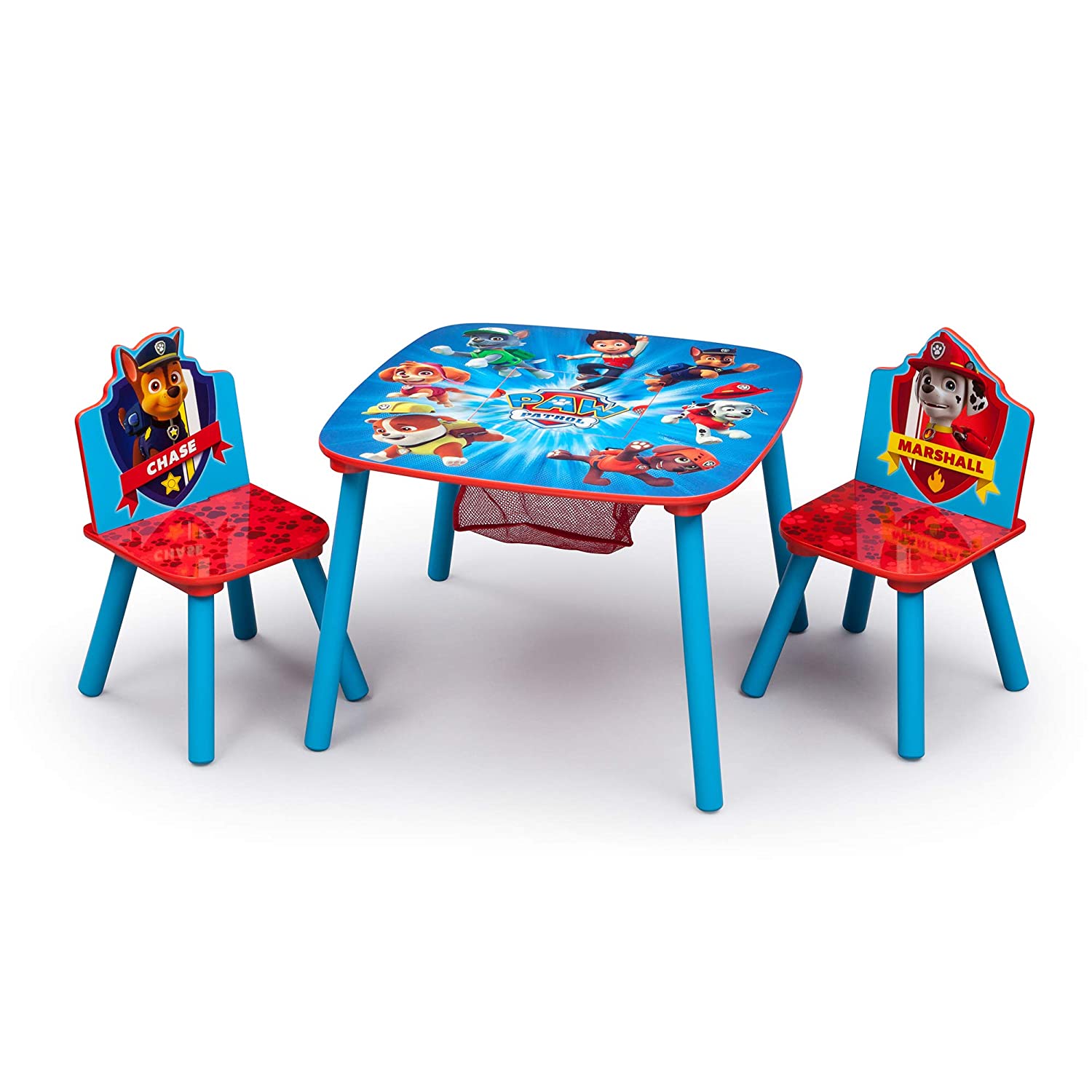 Delta Children Kids Table and Chair Set With Storage (2 Chairs Included) - Ideal for Arts & Crafts. Snack Time. Homeschooling. Homework & More. Nick Jr. PAW Patrol