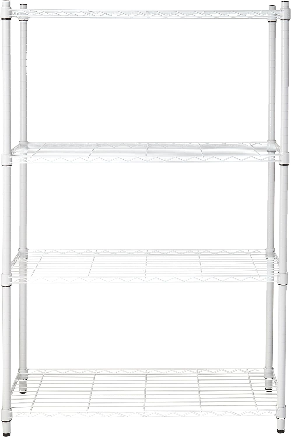 Honey-Can-Do SHF-01907 Adjustable Storage Shelving Unit. 250-Pounds Per Shelf. White. 4-Tier. 36Lx14Wx54H