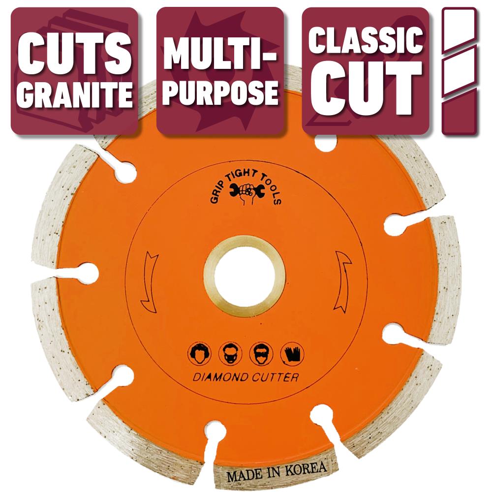 Grip Tight Tools Classic 4-1/2-in Wet/Dry Segmented Rim Diamond Saw Blade