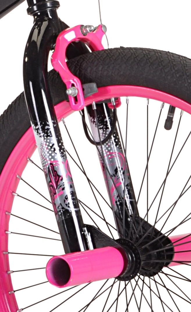 Kent 20″ Girls-. Trouble BMX Bike. Black/Pink