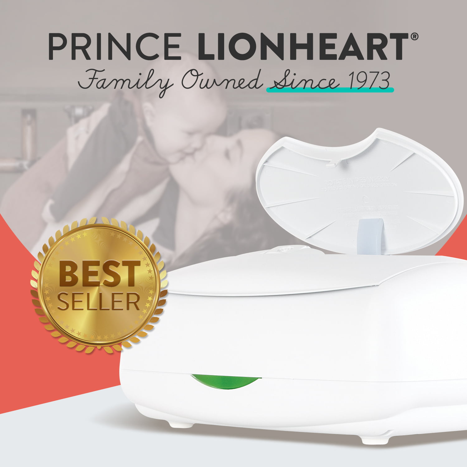 Prince Lionheart Ultimate Baby Wipe Warmer. White