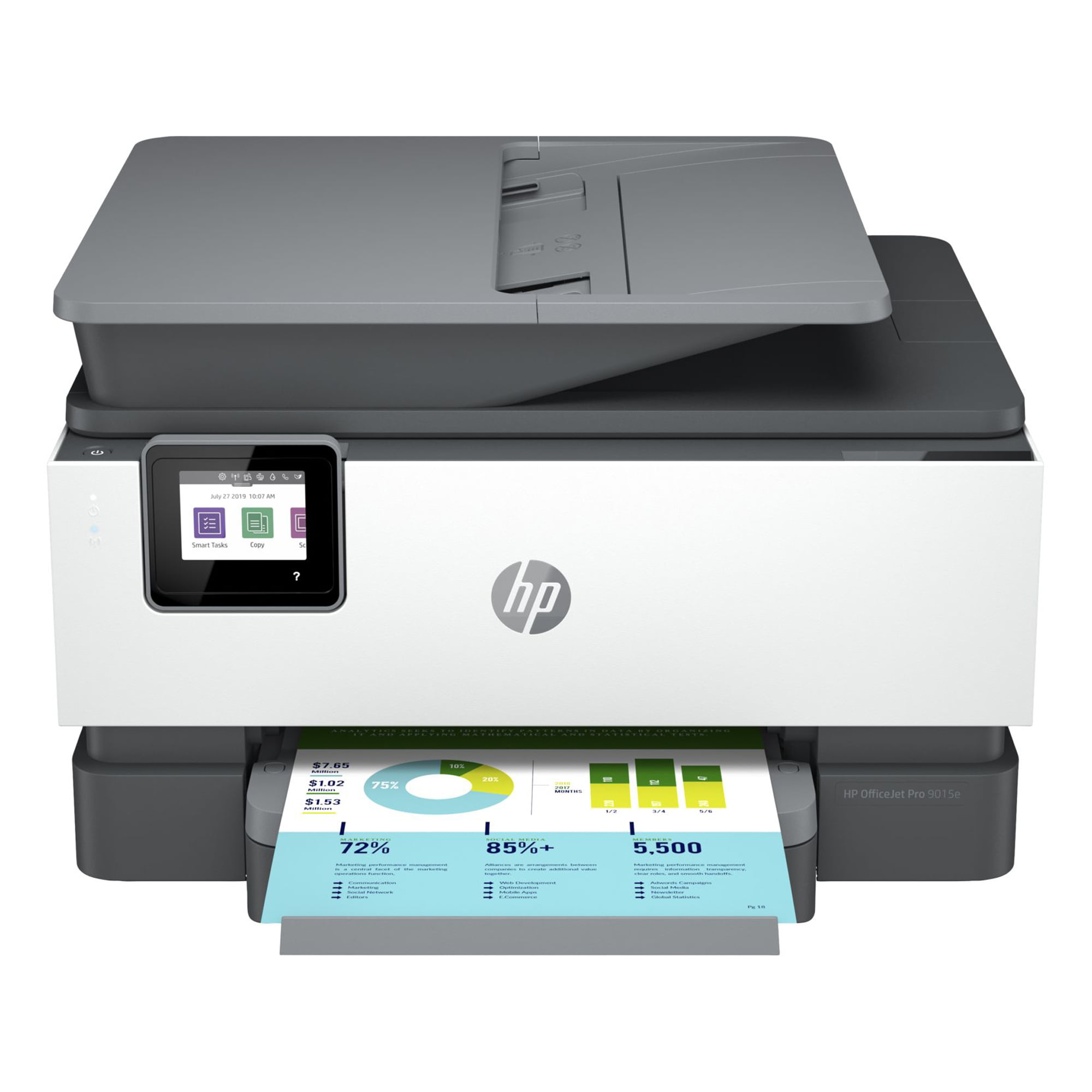 HP OfficeJet Pro 9015e All-in-One Printer with 6 Months Free Ink Through HP+ - White