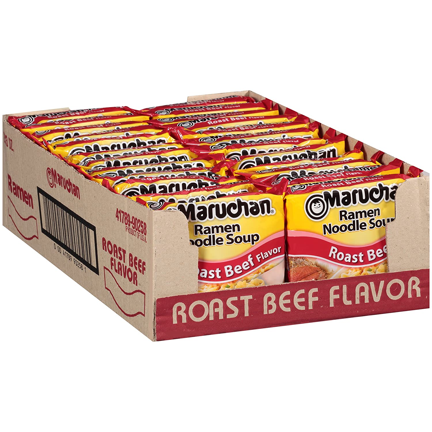 Maruchan Ramen Roast Beef. 3 Oz. Pack of 24