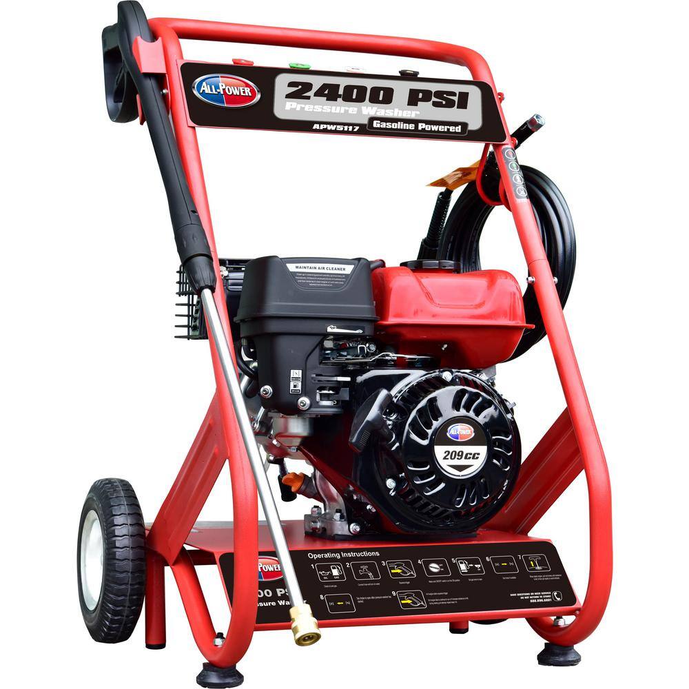 All Power APW5117 2400 PSI 2.5 GPM Gas Powered Pressure Washer