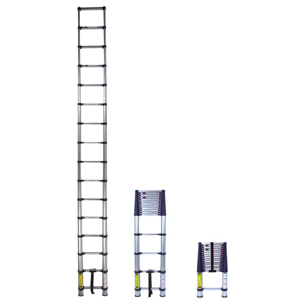 XTEND + CLIMB 785P+15.5 ft. Aluminum Telescoping Extension Ladder with 250 lbs. Load Capacity