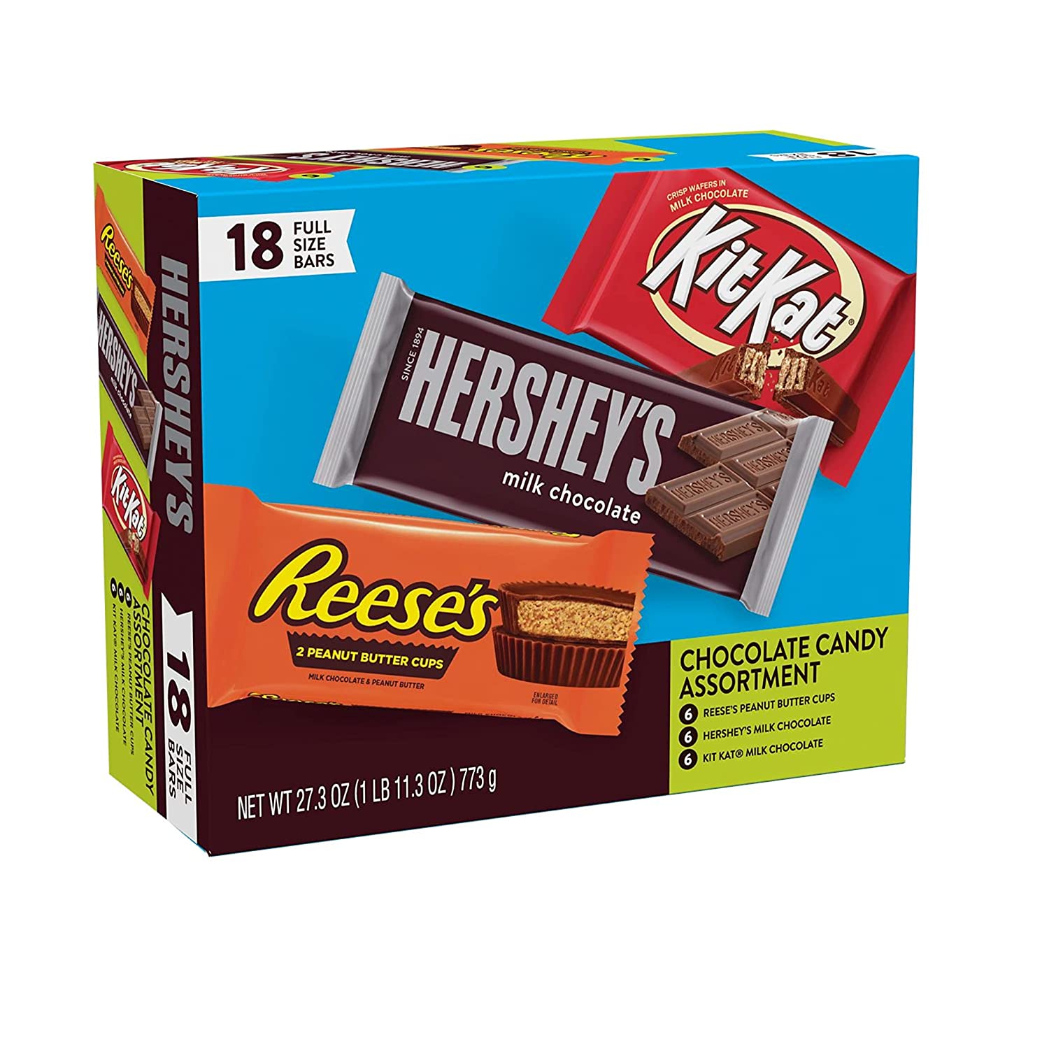HERSHEY-S. KIT KAT and REESE-S Assorted Milk Chocolate Candy. Easter Gift. 27.3 oz