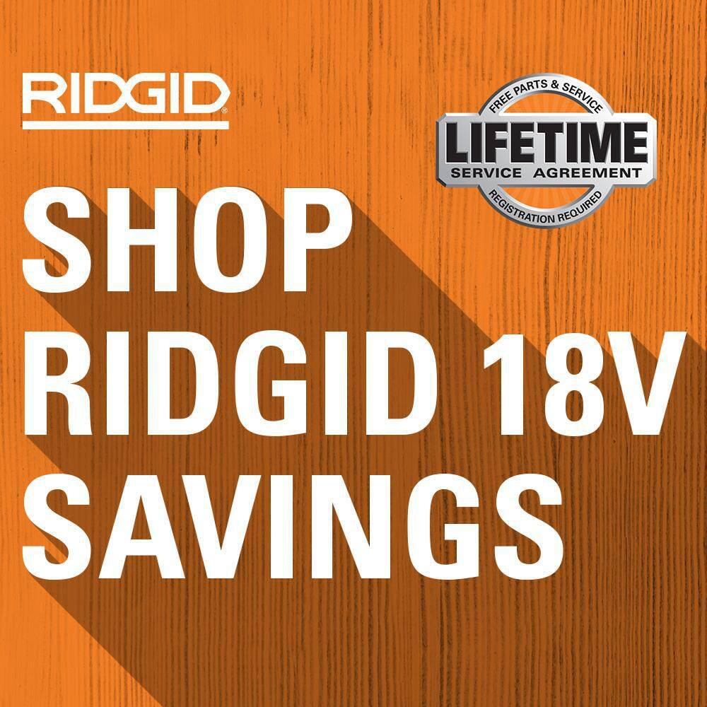 RIDGID AC86096-AC87004P 18V 6-Port Sequential Charger with 4.0 Ah Lithium-Ion Battery (2-Pack)
