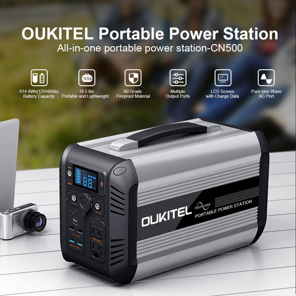 Unbranded SZYJ-CN505 500-Watt Continuous/1000-Watt Peak Output Ferro-Aluminum Phosphate Push-Button Start Portable Battery Generator Power