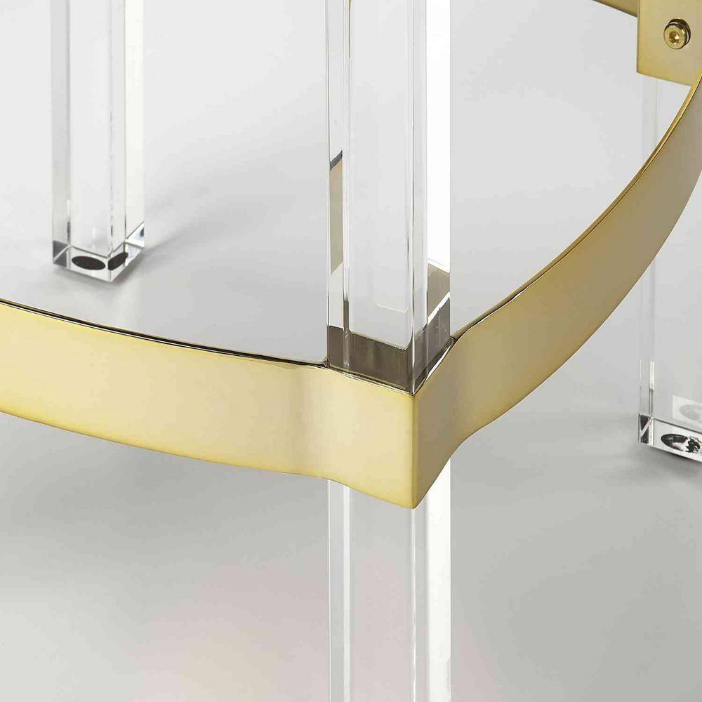 HomeRoots  Amelia 24 in. H Multi Color Backless Plastic Bar Height (28 in. to 33 in.) Bar Stool