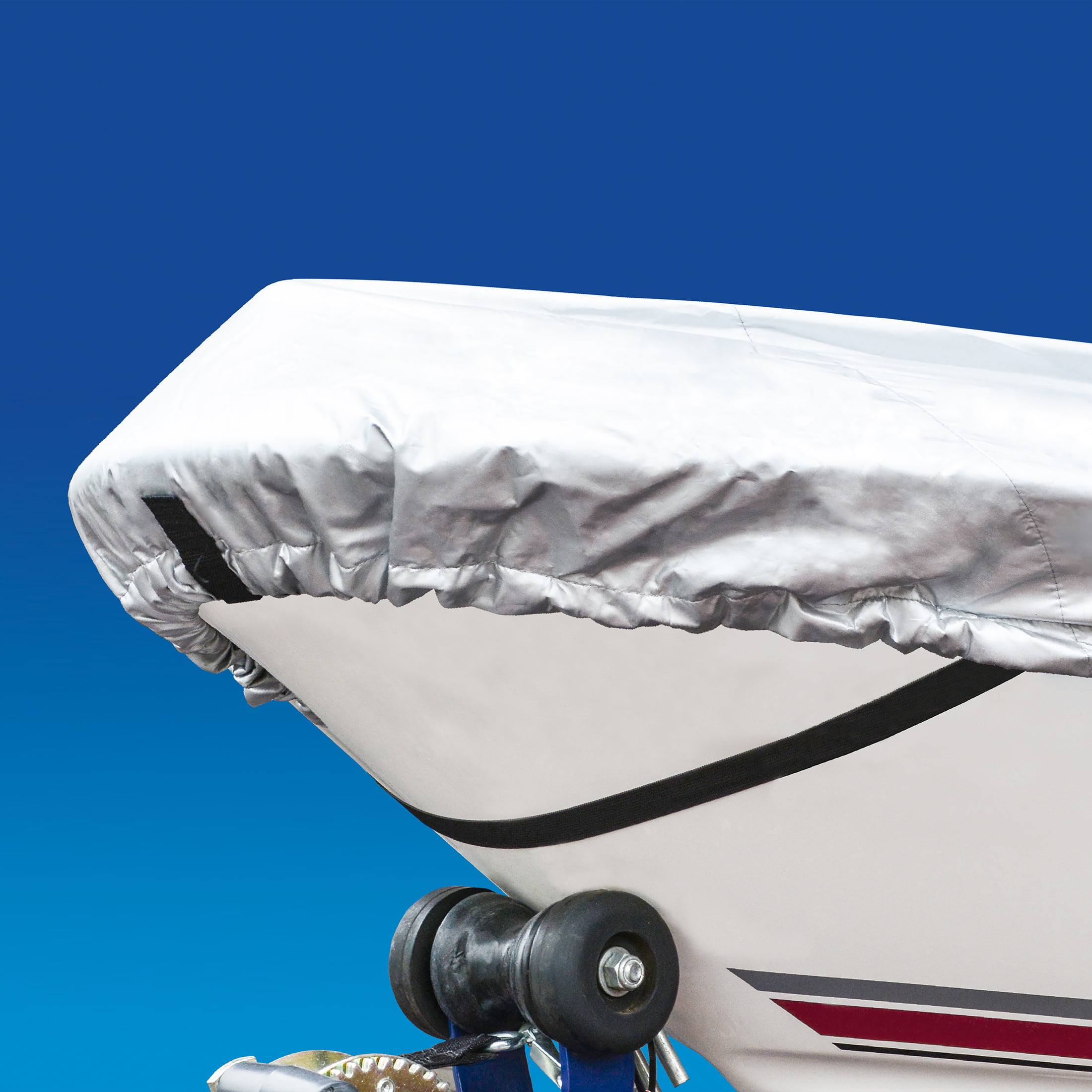 Harbor Master 150-Denier Polyester Water-Resistant Boat Cover. Silver. Model A
