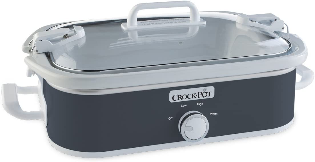 Crock-Pot 3.5 Quart Casserole Manual Slow Cooker. Charcoal